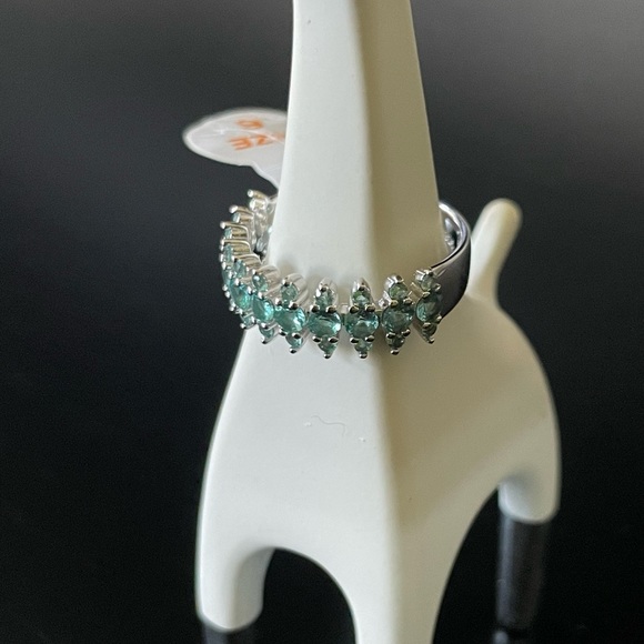 BP Paraiba Tourmaline Sterling Band (RBP 4624) - Picture 7 of 9